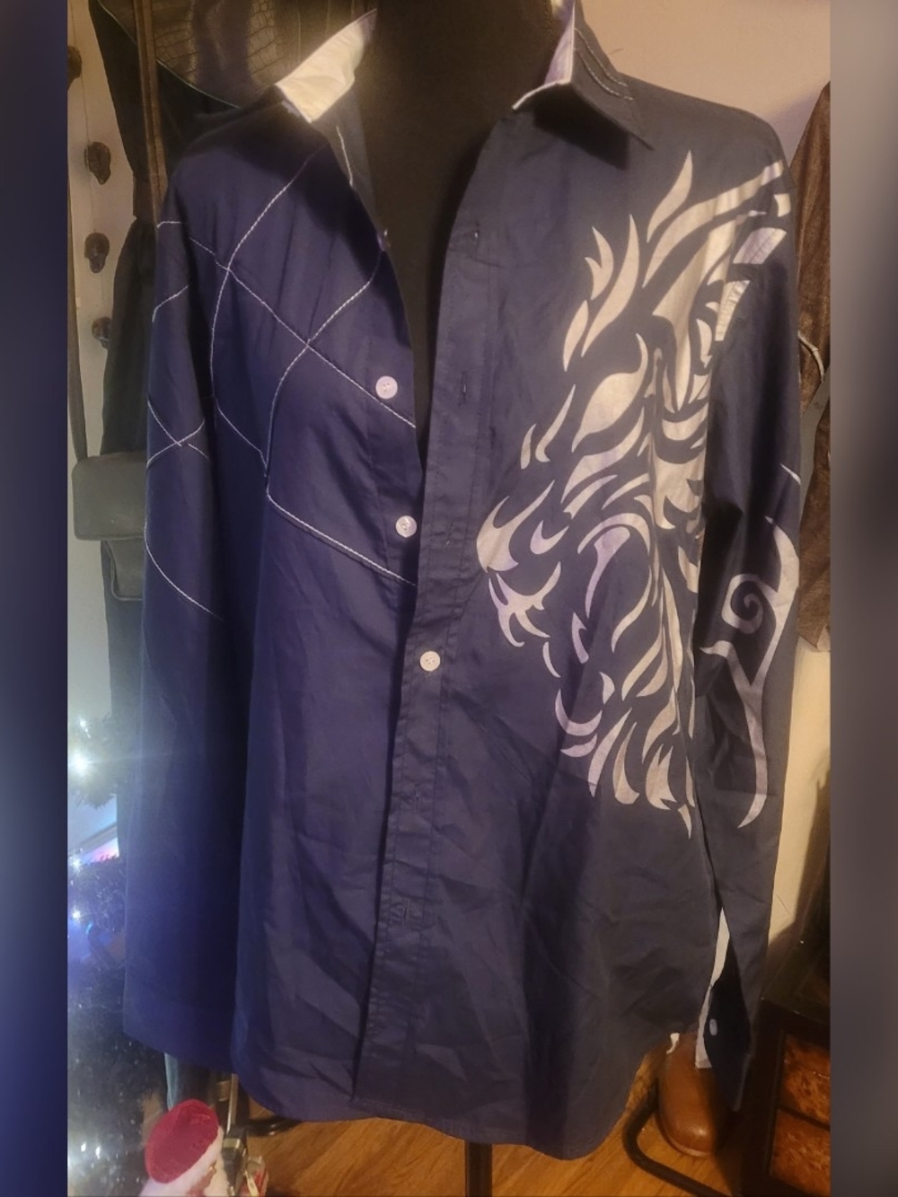 Jeansian Men's Long Sleeve Shirt L